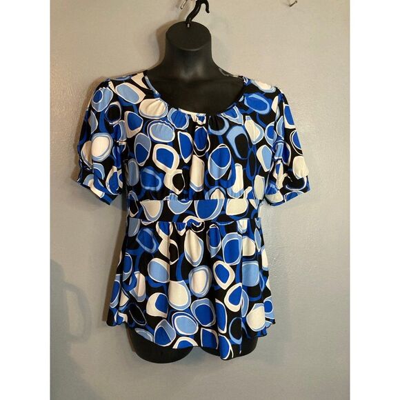 Suzie In The City Tops - Suzie in the City multicolored stretch blouse